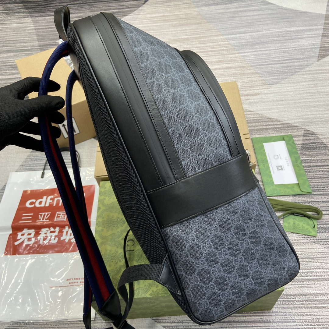 Gucci 771158 GG Supreme Canvas Backpack Black - Default Title - View 3