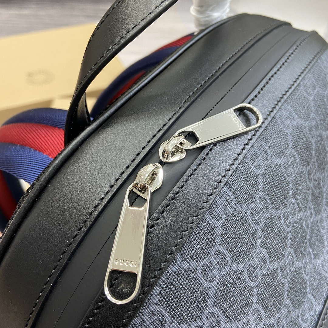 Gucci 771158 GG Supreme Canvas Backpack Black