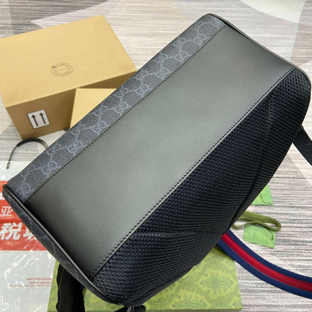 Gucci 771158 GG Supreme Canvas Backpack Black