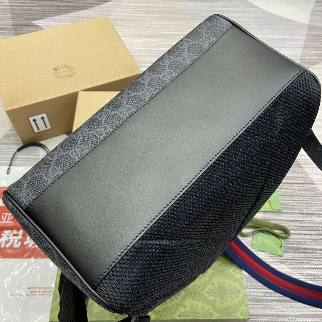 Gucci 771158 GG Supreme Canvas Backpack Black