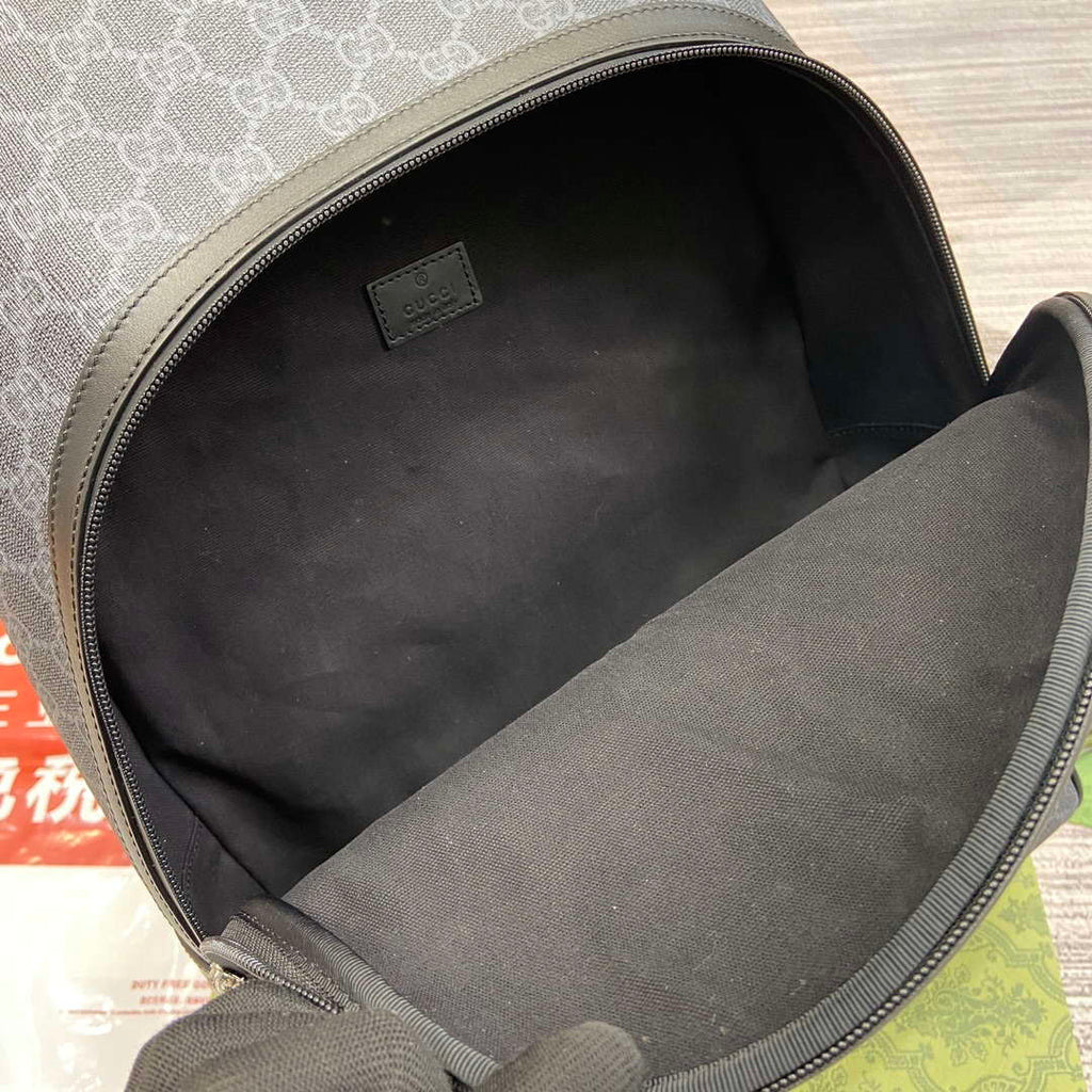 Gucci 771158 GG Supreme Canvas Backpack Black