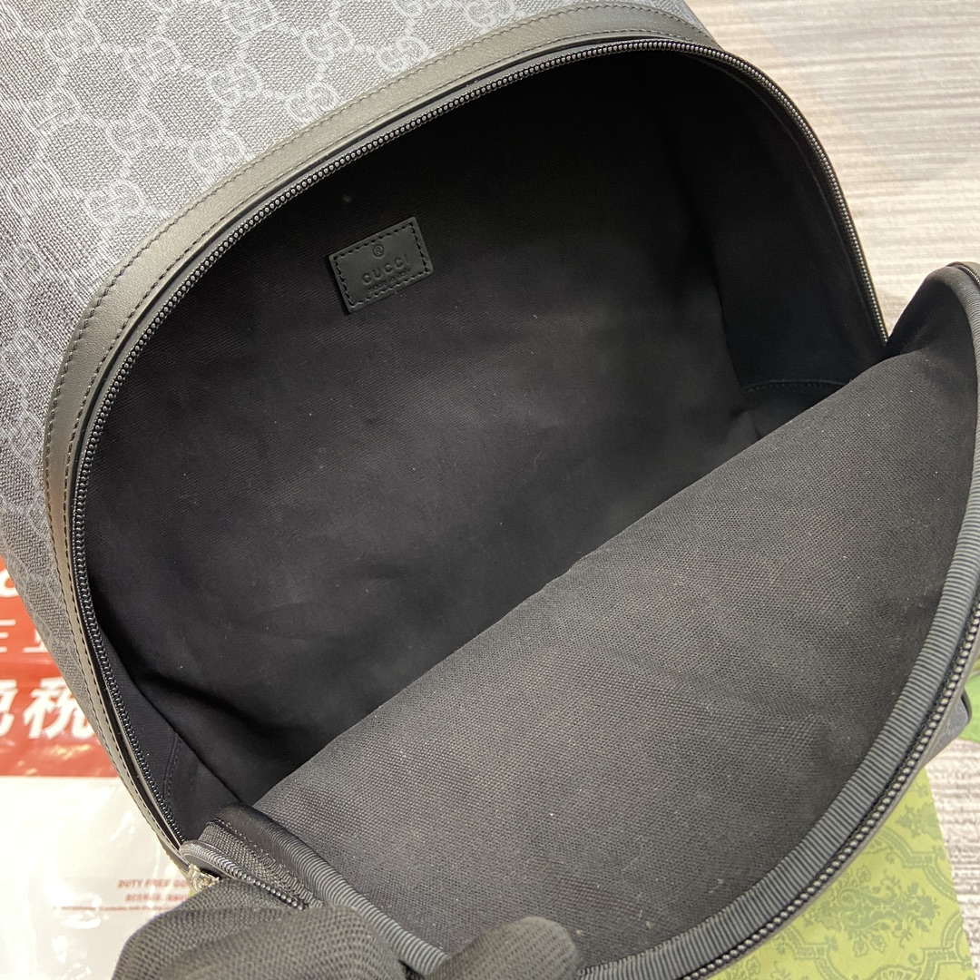 Gucci 771158 GG Supreme Canvas Backpack Black - Default Title - View 9