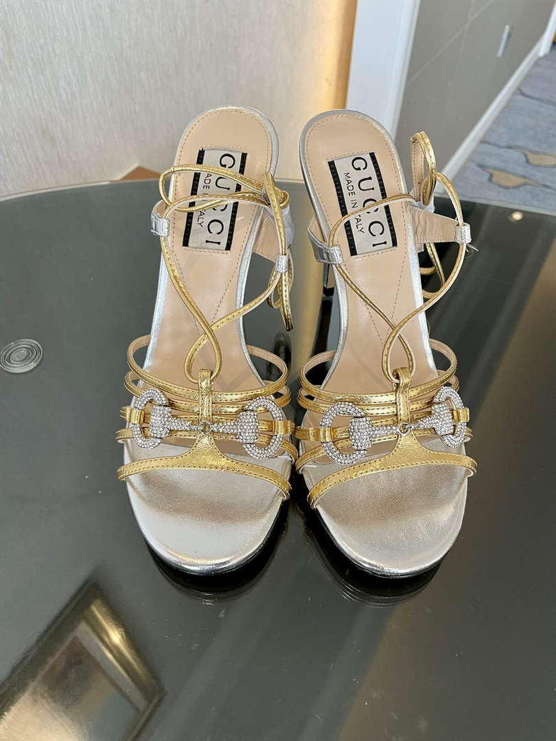 Gucci 771596 Women's High Heel Sandals Fashion Shoes G53215