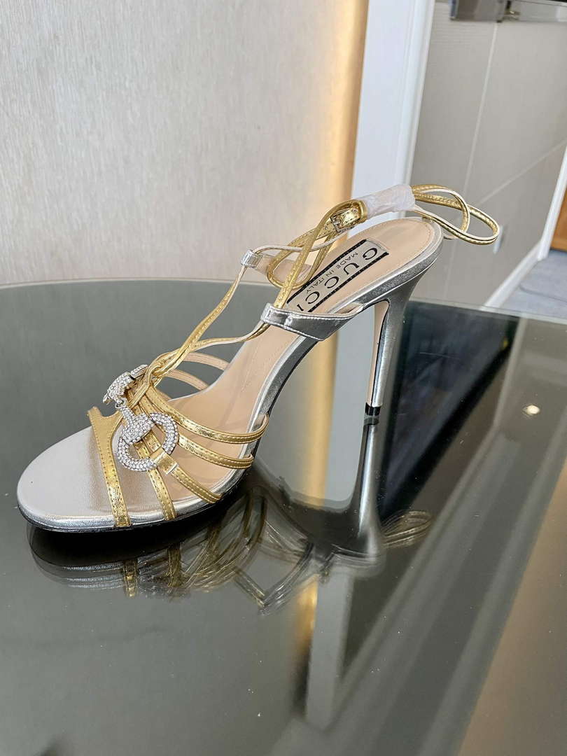 Gucci 771596 Women's High Heel Sandals Fashion Shoes G53215 - Euro 35=US 4 - View 5