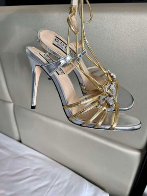 Gucci 771596 Women's High Heel Sandals Fashion Shoes G53215 - Euro 35=US 4 - View 7
