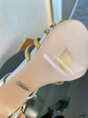 Gucci 771596 Women's High Heel Sandals Fashion Shoes G53215 - Euro 35=US 4 - View 9