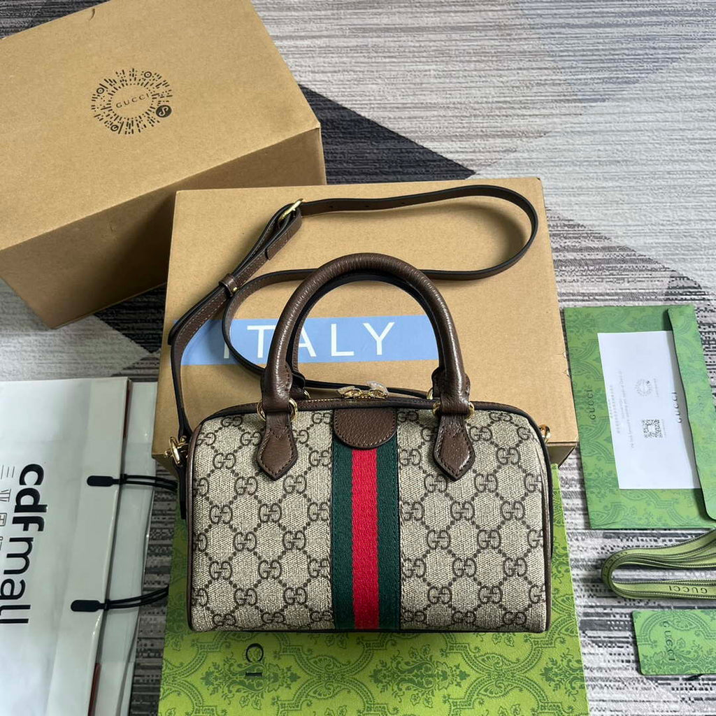 Gucci 772053 Gucci Ophidia GG Mini top handle bag Beige