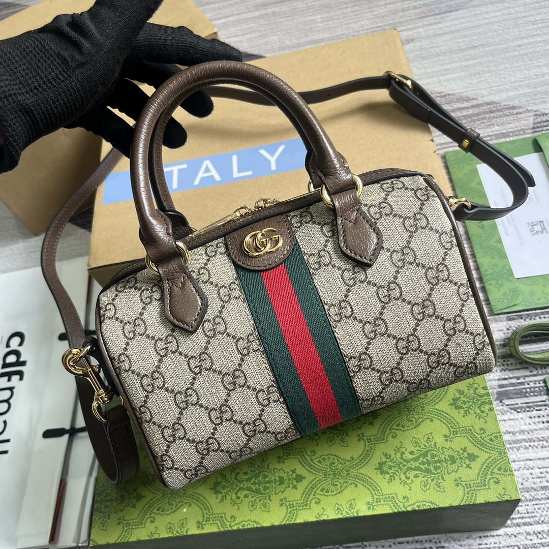 Gucci 772053 Gucci Ophidia GG Mini top handle bag Beige - Default Title - View 5