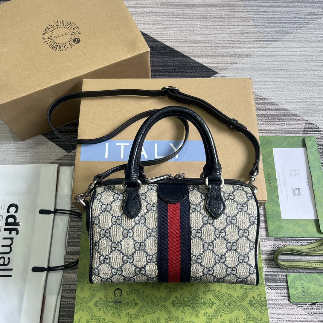 Gucci 772053 Gucci Ophidia GG Mini top handle bag Black - Default Title - View 2