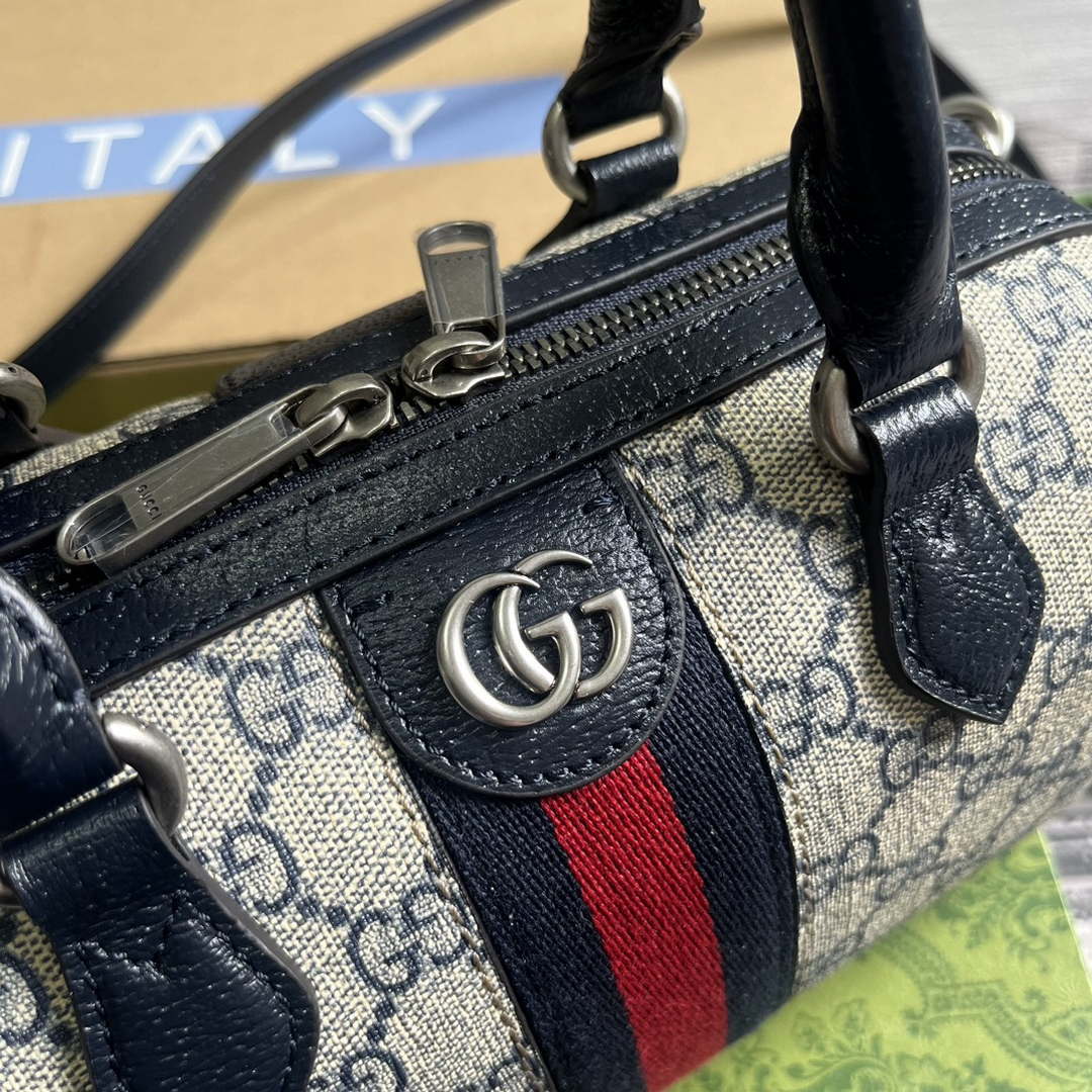 Gucci 772053 Gucci Ophidia GG Mini top handle bag Black