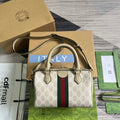 Gucci 772053 Gucci Ophidia GG Mini top handle bag Oatmeal - Default Title - View 1