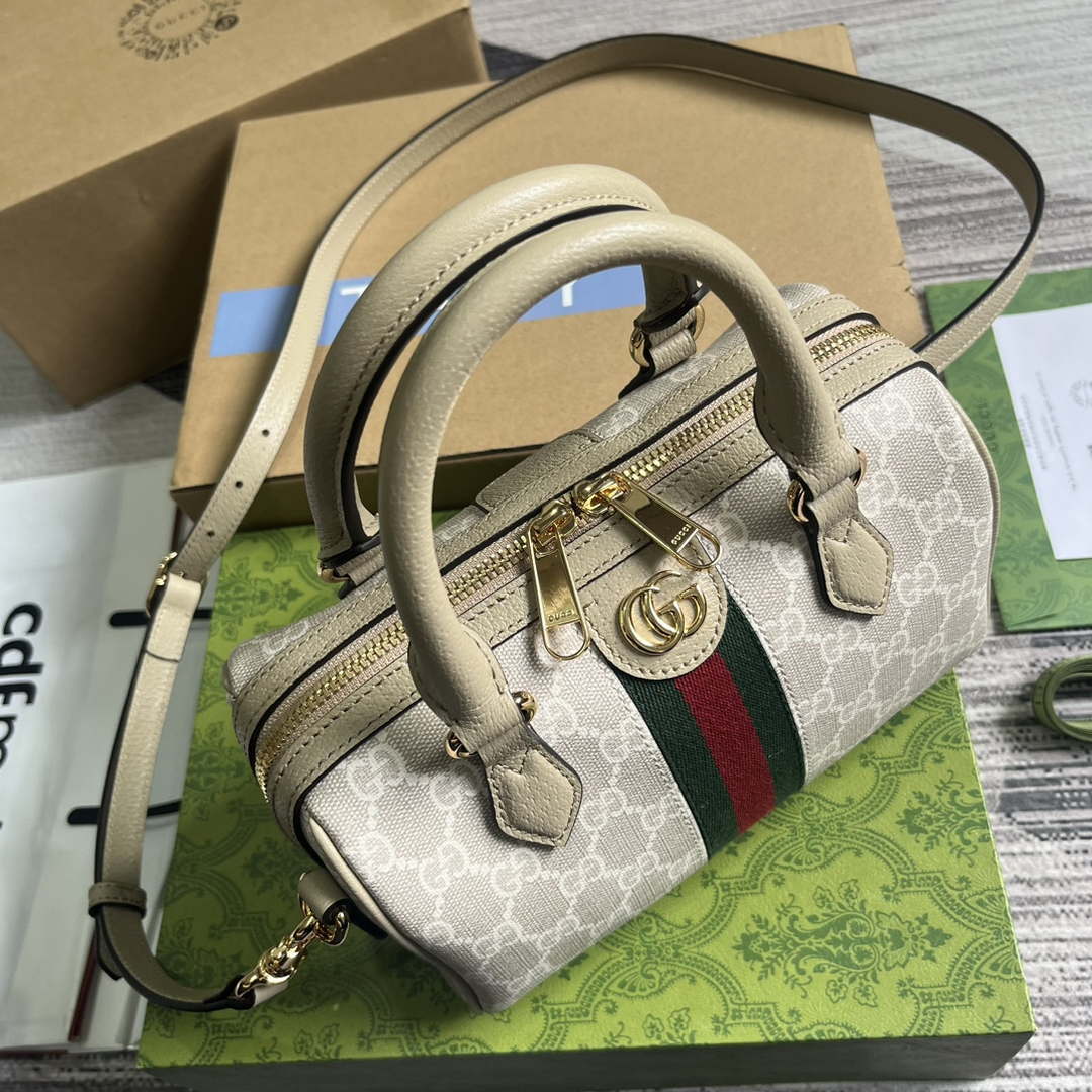 Gucci 772053 Gucci Ophidia GG Mini top handle bag Oatmeal