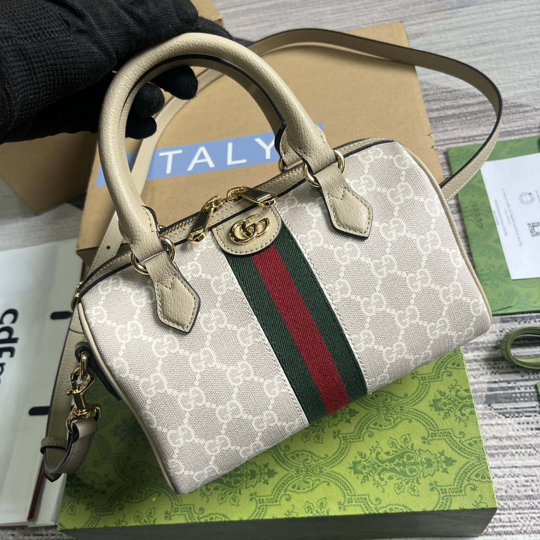 Gucci 772053 Gucci Ophidia GG Mini top handle bag Oatmeal