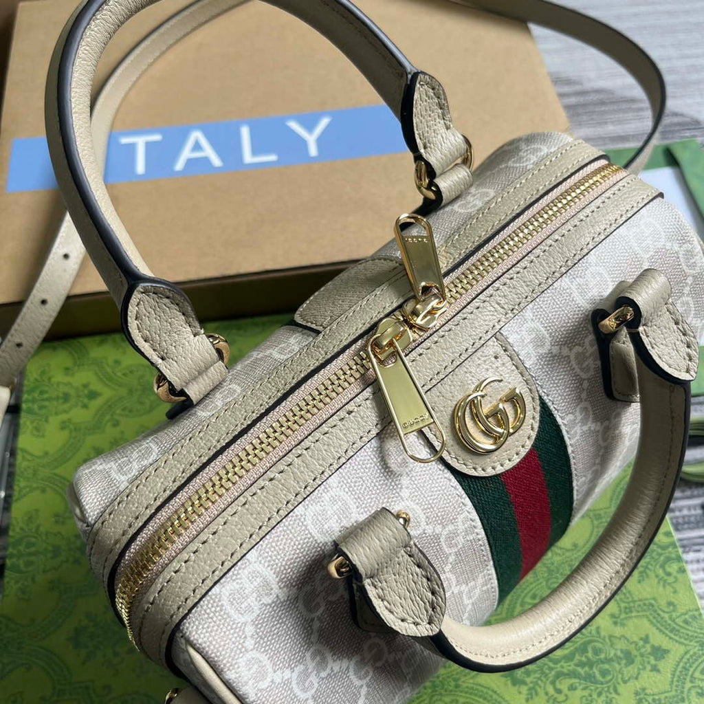 Gucci 772053 Gucci Ophidia GG Mini top handle bag Oatmeal