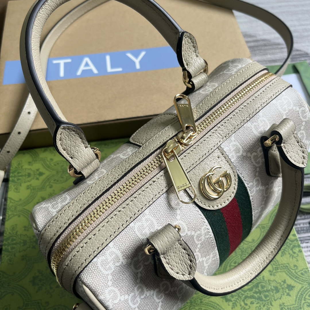 Gucci 772053 Gucci Ophidia GG Mini top handle bag Oatmeal