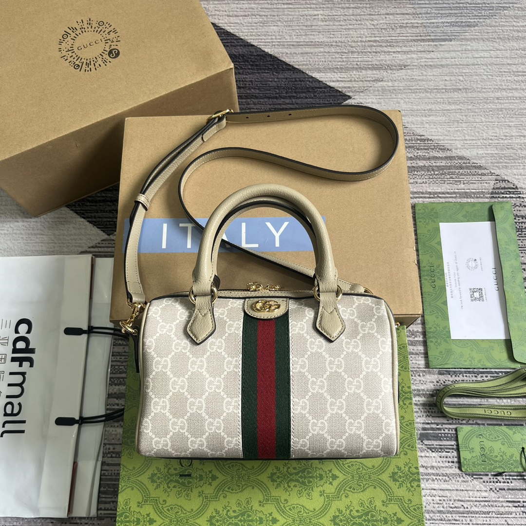 Gucci 772053 Gucci Ophidia GG Mini top handle bag Oatmeal