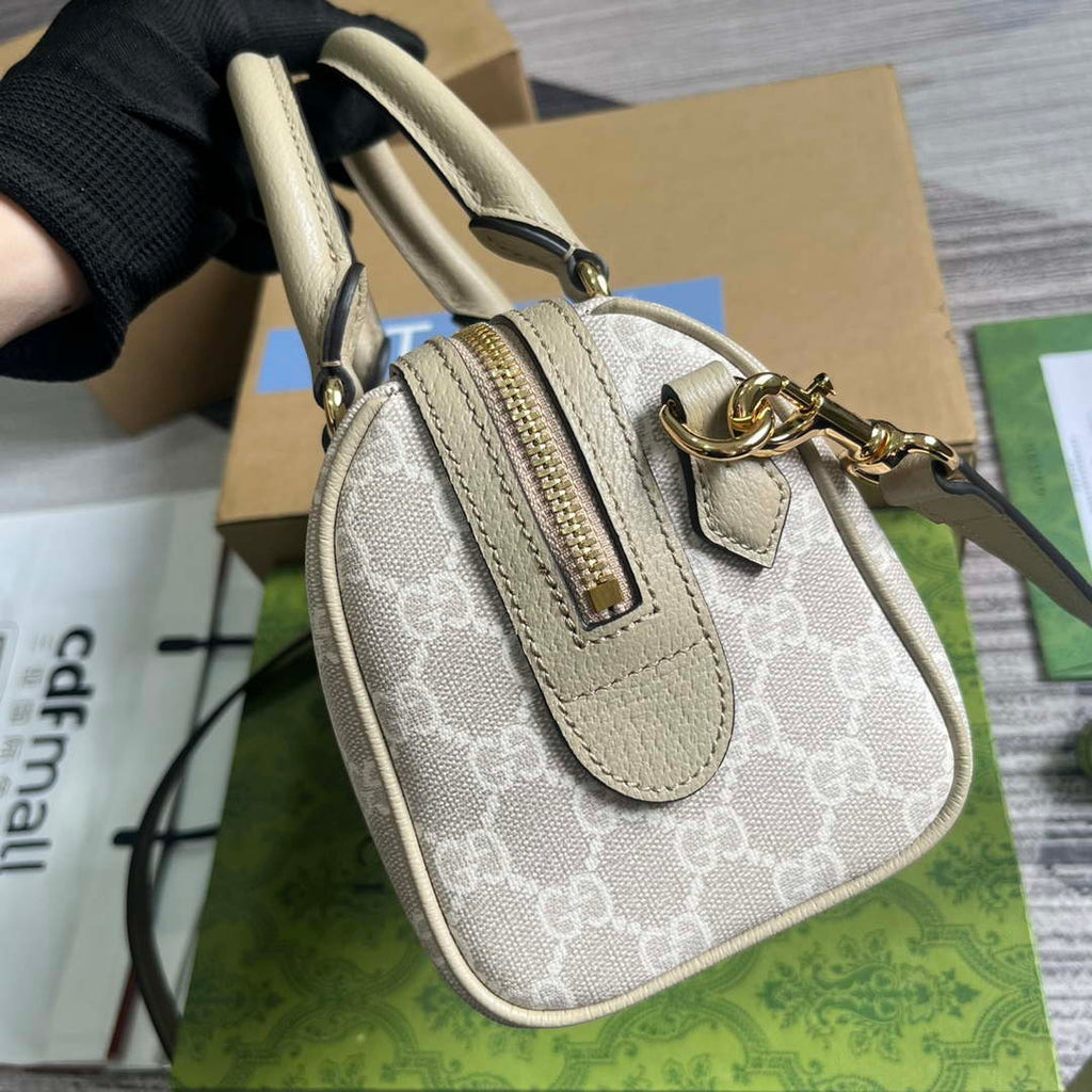 Gucci 772053 Gucci Ophidia GG Mini top handle bag Oatmeal