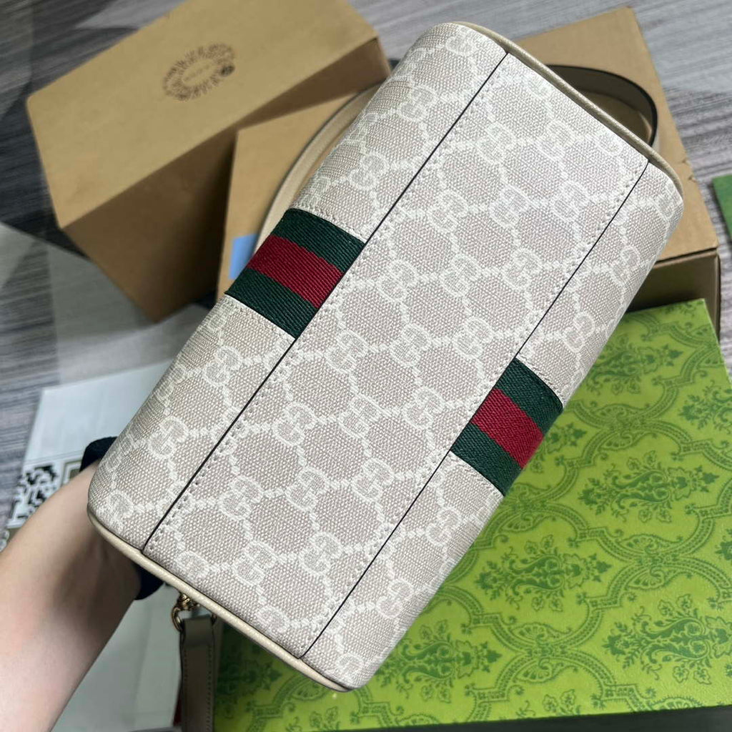 Gucci 772053 Gucci Ophidia GG Mini top handle bag Oatmeal