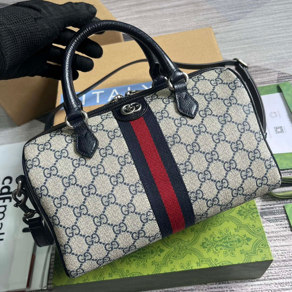 Gucci 772061 Gucci Ophidia GG Small top handle bag Black