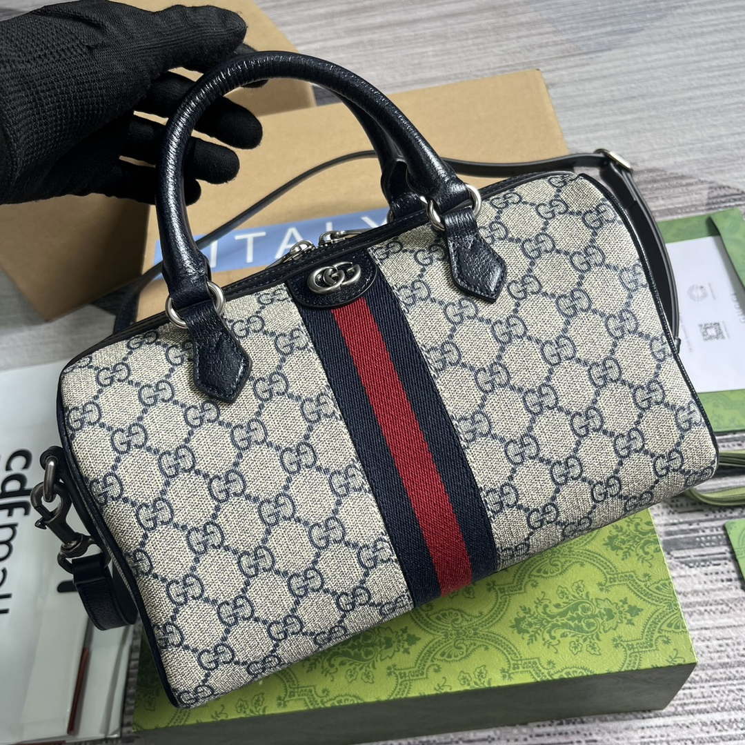Gucci 772061 Gucci Ophidia GG Small top handle bag Black