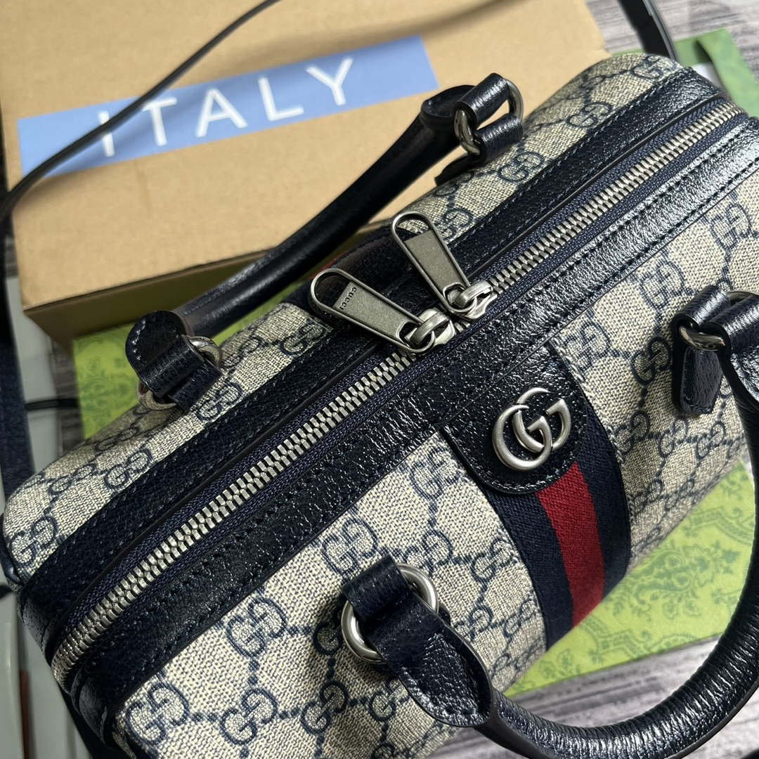 Gucci 772061 Gucci Ophidia GG Small top handle bag Black