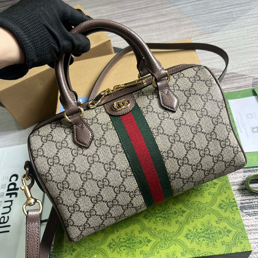 Gucci 772061 Gucci Ophidia GG Small top handle bag Brown
