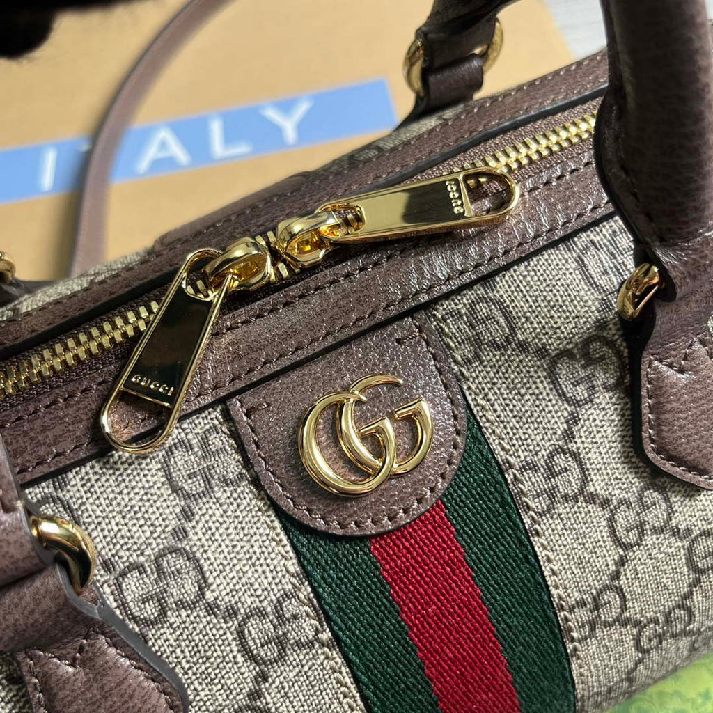 Gucci 772061 Gucci Ophidia GG Small top handle bag Brown