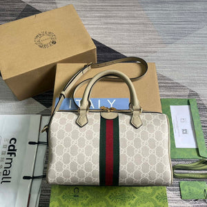 Gucci 772061 Gucci Ophidia GG Small top handle bag oatmeal - Default Title - View 2