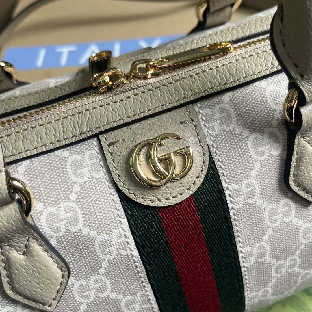 Gucci 772061 Gucci Ophidia GG Small top handle bag oatmeal - Default Title - View 5