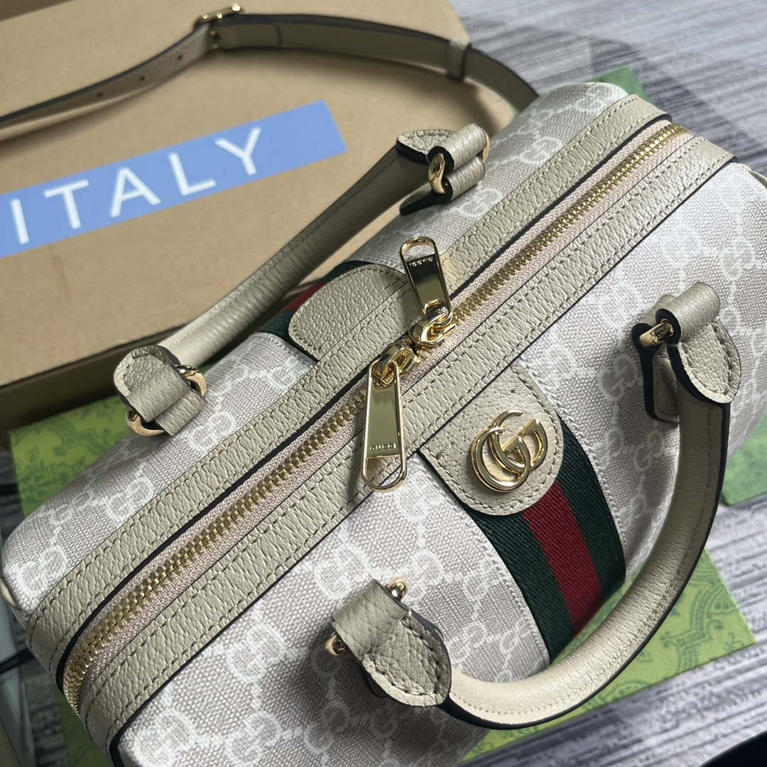 Gucci 772061 Gucci Ophidia GG Small top handle bag oatmeal