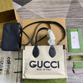 Gucci 772144 Mini Tote Bag With Gucci Print Blue - Default Title - View 1