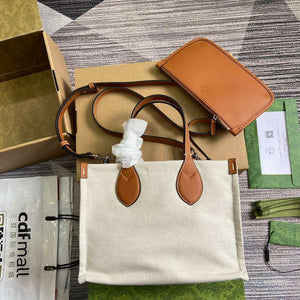 Gucci 772144 Mini Tote Bag With Gucci Print Light brown - Default Title - View 2