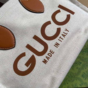 Gucci 772144 Mini Tote Bag With Gucci Print Light brown - Default Title - View 6