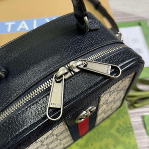 Gucci 772157 Ophidia GG Mini Top Handle Bag Blue - Default Title - View 5