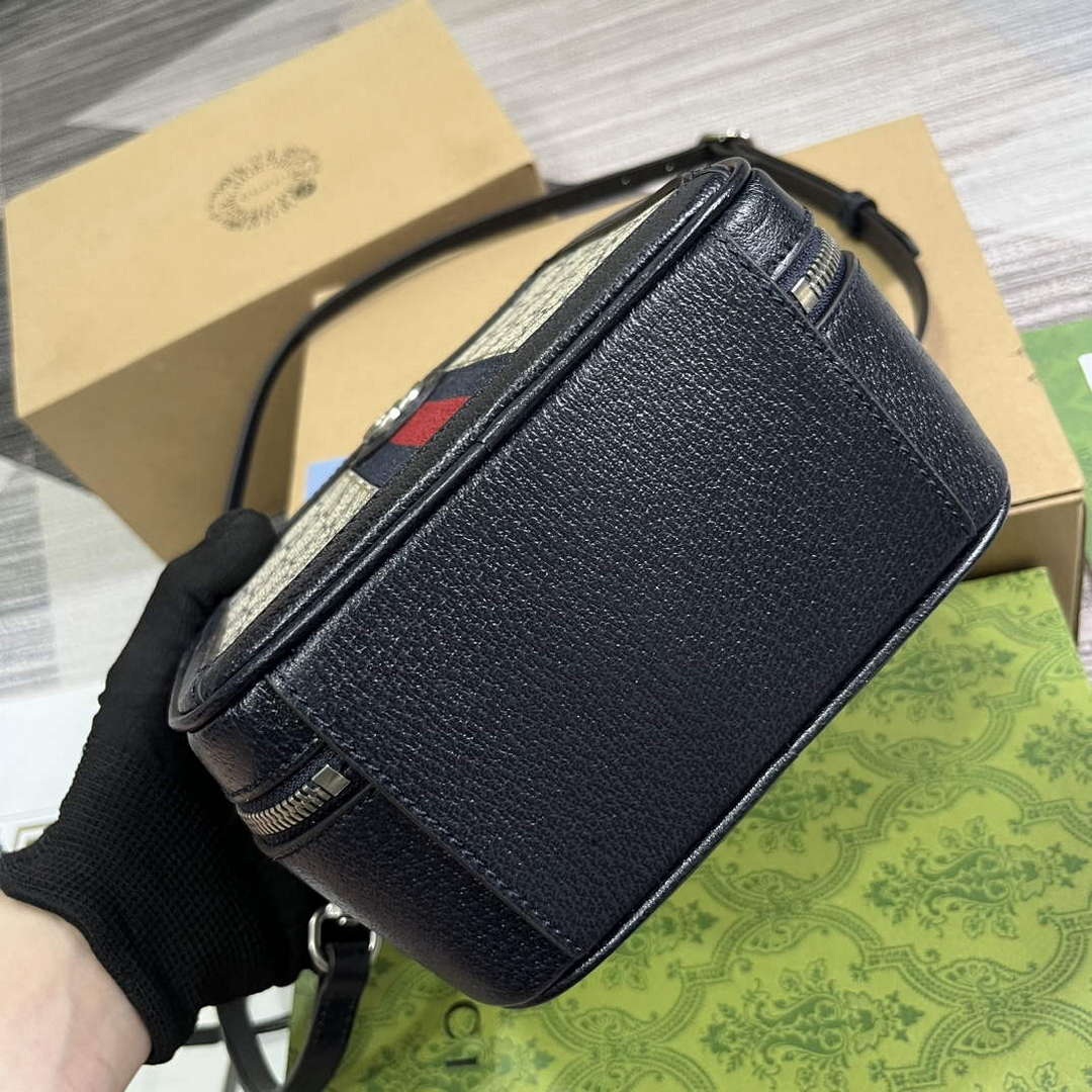 Gucci 772157 Ophidia GG Mini Top Handle Bag Blue