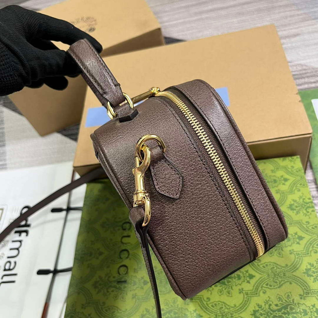 Gucci 772157 Ophidia GG Mini Top Handle Bag Brown