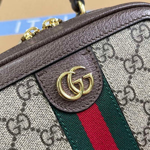 Gucci 772157 Ophidia GG Mini Top Handle Bag Brown - Default Title - View 5