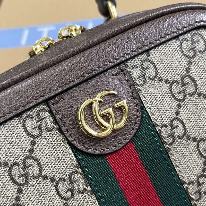 Gucci 772157 Ophidia GG Mini Top Handle Bag Brown - Default Title - View 5