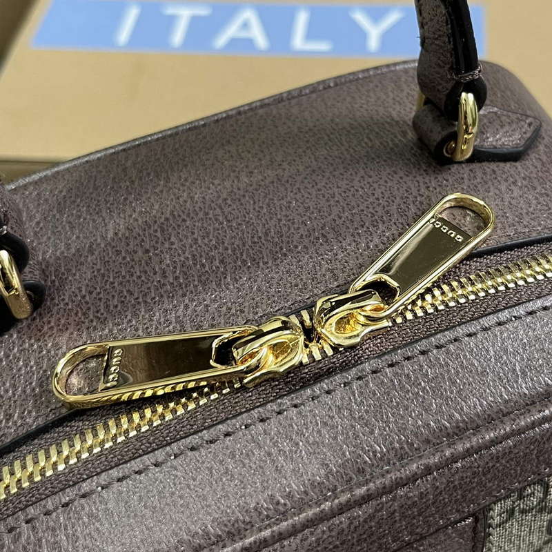 Gucci 772157 Ophidia GG Mini Top Handle Bag Brown