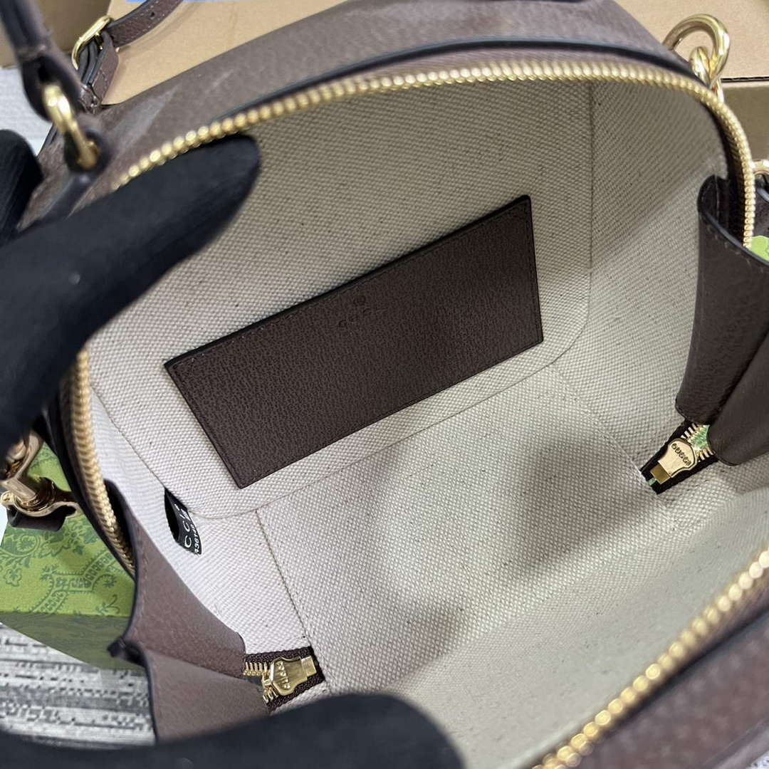 Gucci 772157 Ophidia GG Mini Top Handle Bag Brown - Default Title - View 9