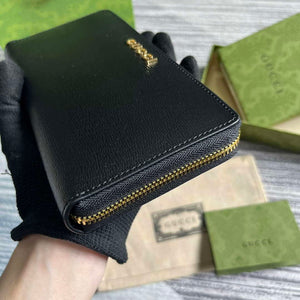 Gucci 772642 Zip Around Wallet With Gucci Script Black - Default Title - View 5