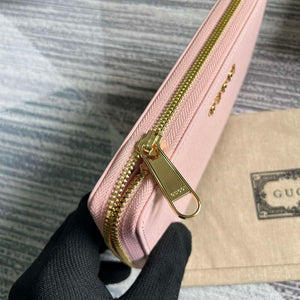 Gucci 772642 Zip Around Wallet With Gucci Script Light Pink - Default Title - View 8