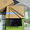 Gucci 772643 Chain Wallet With Gucci Script Black