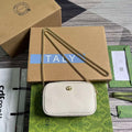 Gucci 772759 GG Marmont Mini Shoulder Bag White