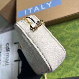 Gucci 772759 GG Marmont Mini Shoulder Bag White - Default Title - View 8