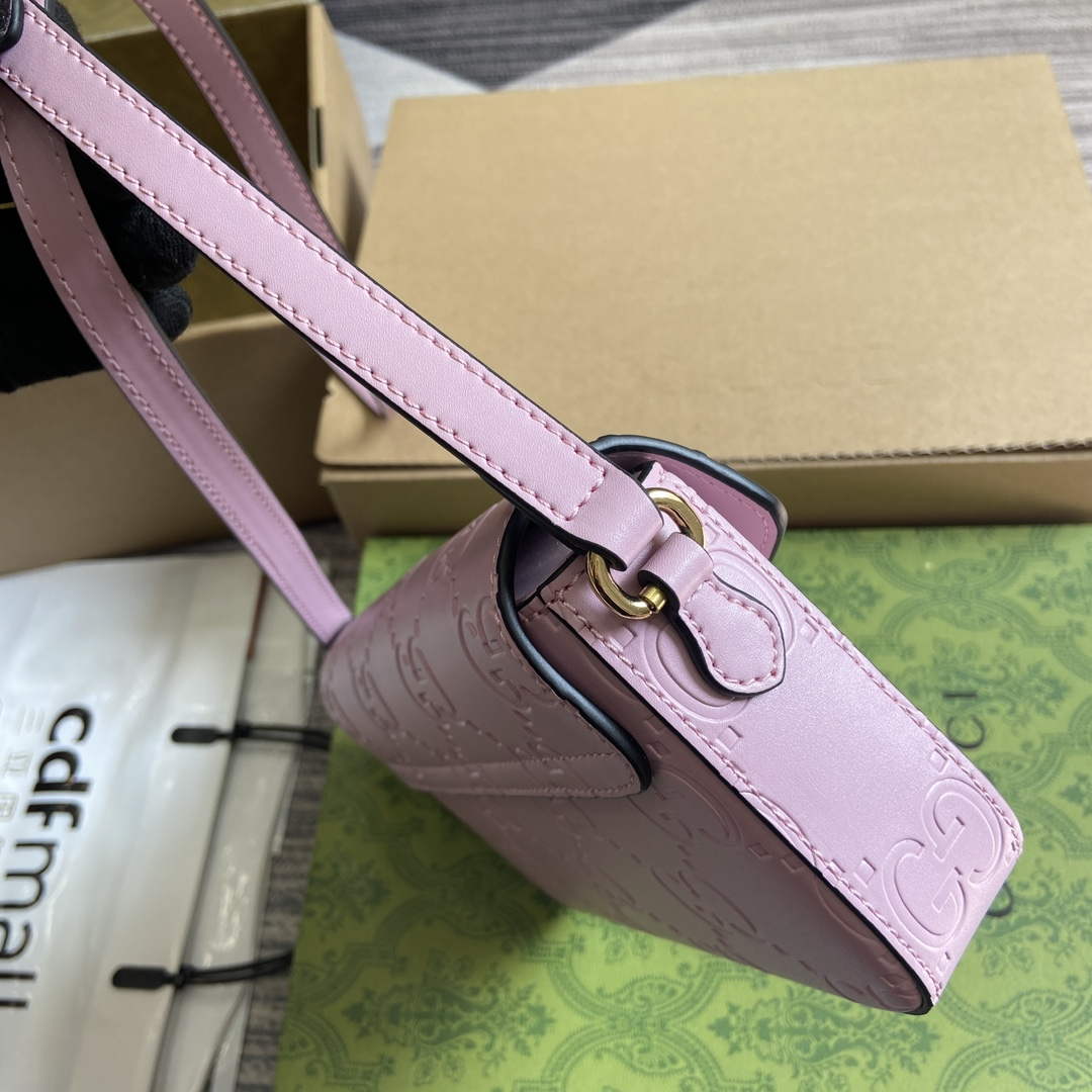 Gucci 772794 GG Super Mini Shoulder Bag Light purple - Default Title - View 3