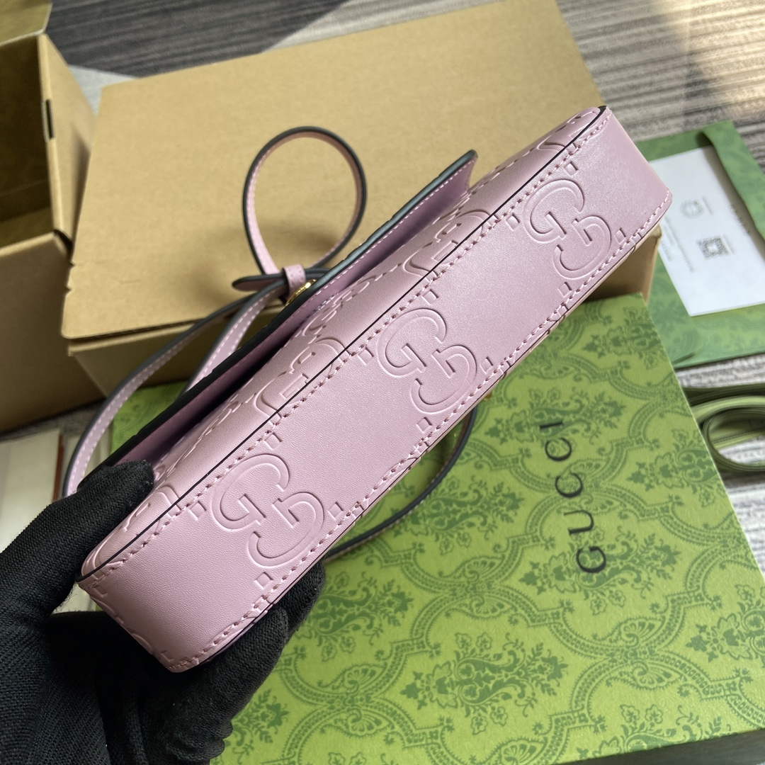 Gucci 772794 GG Super Mini Shoulder Bag Light purple - Default Title - View 6