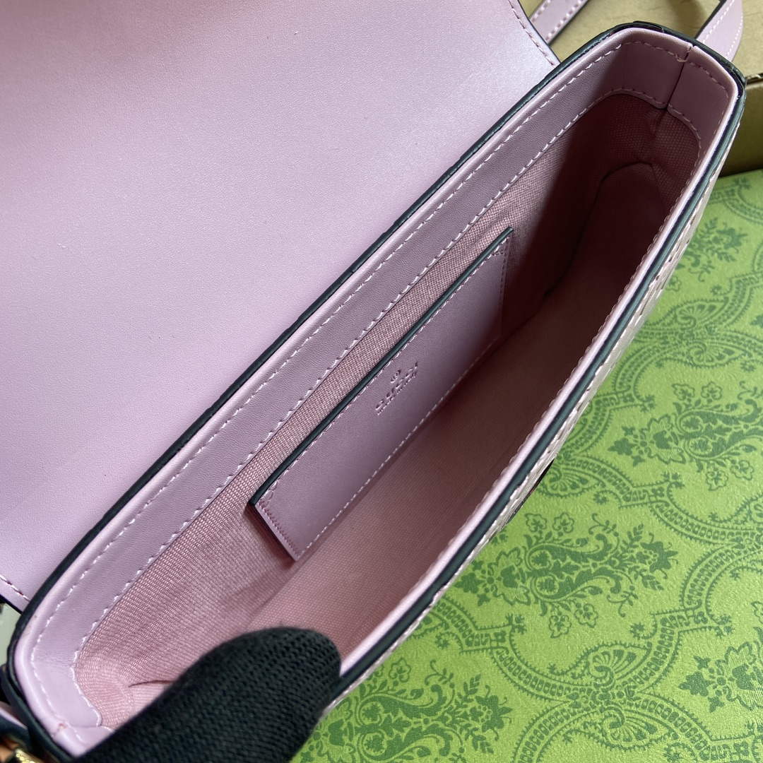 Gucci 772794 GG Super Mini Shoulder Bag Light purple - Default Title - View 8
