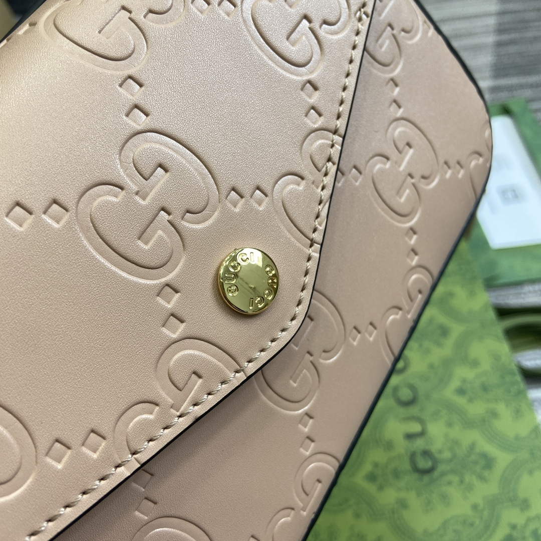 Gucci 772794 GG Super Mini Shoulder Bag Rose beige - Default Title - View 5