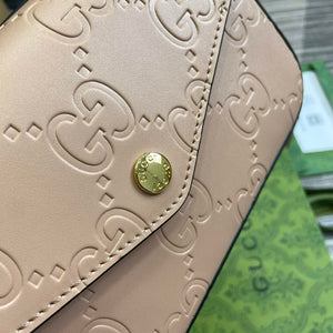 Gucci 772794 GG Super Mini Shoulder Bag Rose beige - Default Title - View 5